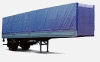 Semi trailer 55m3 MAZ-93802: dimensions, tonnage and other parameters