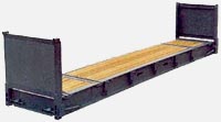 Container 40ft Flat rack: dimensions, tonnage and other parameters