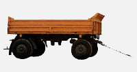 Dump trailer MAZ-857100: dimensions, tonnage and other parameters